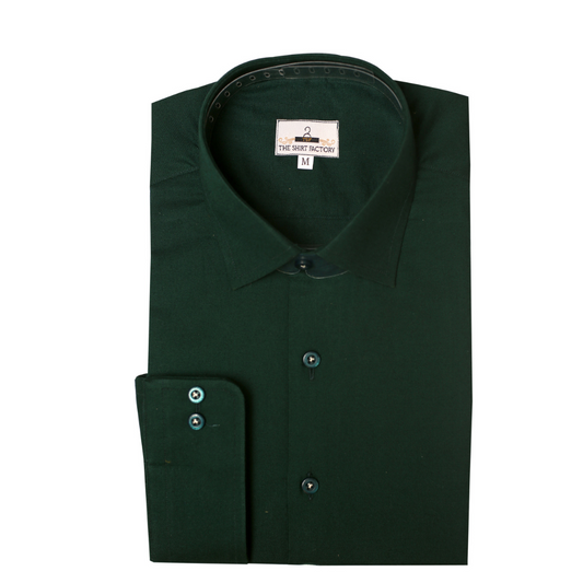 Bottle Green Dress Shirt