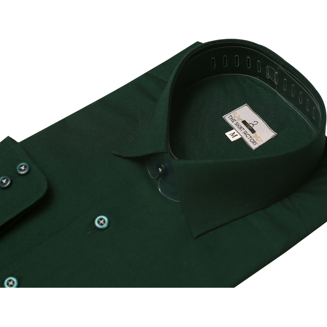 Bottle Green Dress Shirt