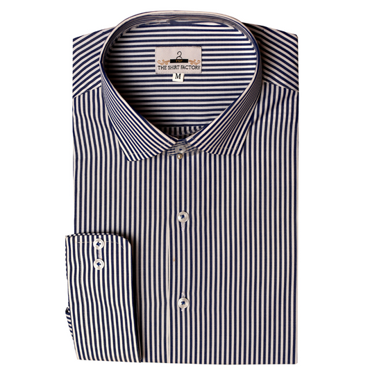 Oxford Blue & White Striped Shirt