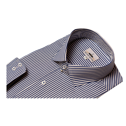 Oxford Blue & White Striped Shirt